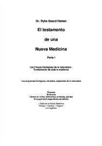 - Dr. Ryke Geerd Hamer - Nueva Medicina Germanica - Curacion Del Cancer Ia