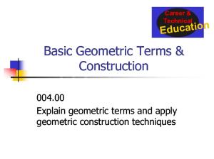 004.00 Geometric Construction