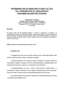 02. Paper Interdisciplinaridade - Fabíola