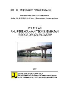 05. Perencanaan Pondasi Jembatan
