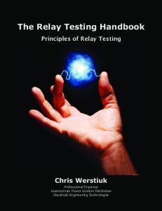 1-4. Principles of Relay Testing