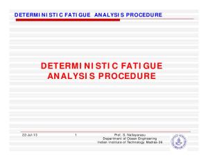 1 Deterministic Fatigue Analysis [Compatibility Mode]