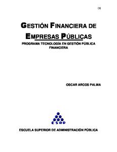 1 Gestionfinanciera de Empresaspublicas (1) Rosina