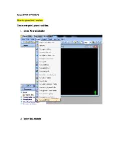 1. Petrel STEP by STEP - Well Headers