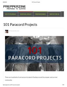 101 Paracord Projects