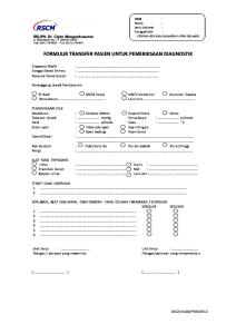 15. Form Transfer Pasien Untuk Pemeriksaan Diagnostik