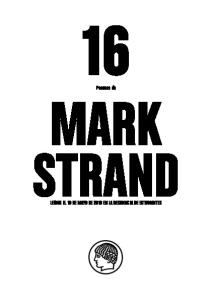 16 Poemas de Mark Strand