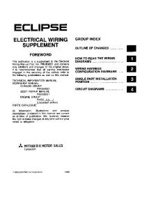 1997 DSM 4G63 NT Electrical Wiring