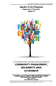 .2 Community Engagement, Solidarity, and Citizenship (CSC) Compendium of DLPs Class F