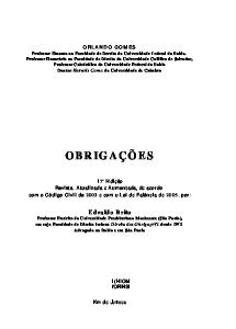 [2008] Obrigações (17ª ed.). Orlando Gomes.pdf