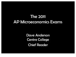 2011 AP Microeconomics Exams