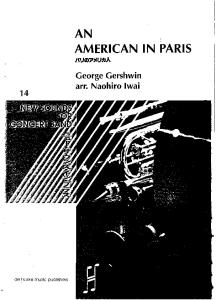 231932437 American in Paris an Geroge Gershwin Arr Naohiro Iwai