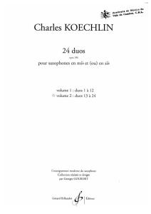 24 Duos Opus 186 Volume 1 Duos 1 a 12