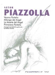 299779688 Four Pieces Astor Piazzolla Arranged by Baltazar Benitez