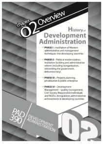 2.History of Development Administration
