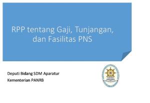 3. RPP Tentang Gaji - Tunjangan Dan Fasilitas PNS