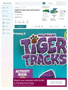 338387574 Tiger Tracks Activity Book 6 Primaria