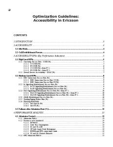 3G Accessibility Root Cause Analysis Ericsson RCA UMTS