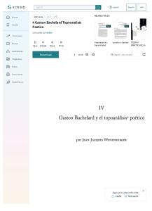 4 Gaston Bachelard Topoanalisis Poetico