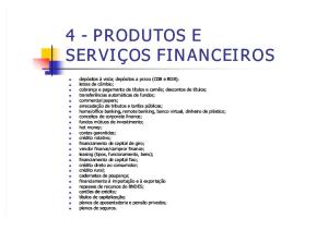 4  Produtos e Serviços Financeiros - 58pg