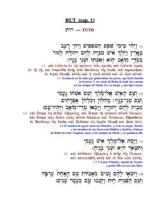 [4] Rut cap. 1 (texto masoretico-septuaginta-espanol), interversicular (= intercalado entre versiculos) - Curso de hebreo y griego biblicos