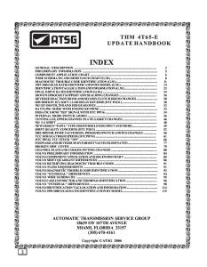 4t65-e Update Handbook