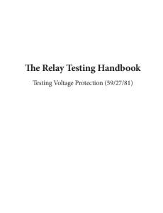 5. Testing Voltage Protection (59!27!81)