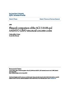 53244919 Flexural Comparison of the ACI 318 08 and AASHTO LRFD Structural
