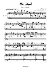 55981625 Score Keith Jarrett the Wind Piano