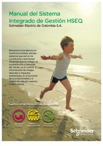 56061123 Manual Del Sistema Integrado de Gestion HSEQ Schneider Electric de Colombia S A