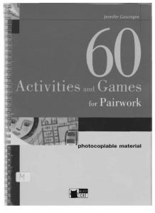 60 Activities and Games for Pairwork