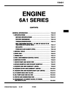 6A1 Engine Manual