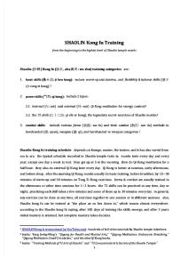 75773952 SHAOLIN Kong Fu Training