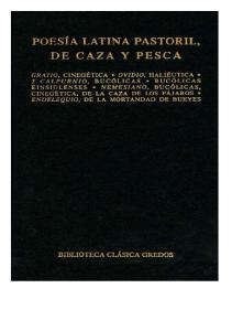 76 Poesia Latina Pastoril de Caza y Pesca Biblioteca Clasica Gredos Varios Autores Epub
