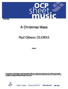 A Christmas Mass (Gloria)
