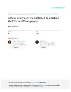 A Meta-Analysis of the Published Research on the E