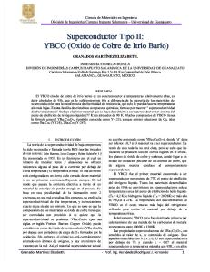 A Superconductor YBCO