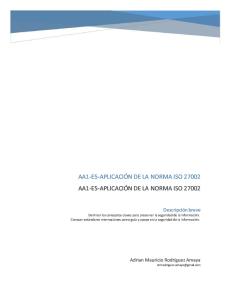 AA1-E5-Aplicación de La Norma ISO 27002