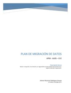 AA5-Ev2-Plan de Migración de Datos Para San Antonio Del SENA