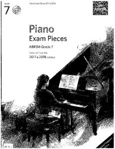 ABRSM 2017-18 Piano Pieces Gr7
