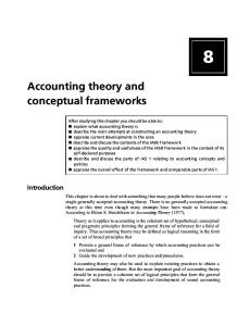 Accounting Theory and Conceptual Frameworks