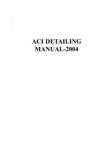 ACI Reinforcement Detailing Manual SP-66 20041