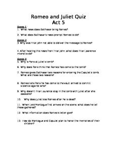 Act V Quiz Mrs. P