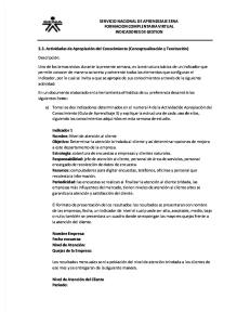 Actividad 4. Documento Estructura de Un Indicador