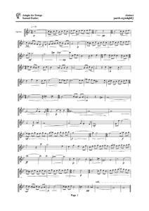 Adagio for Strings Clarinet