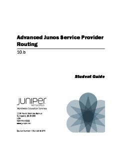 Advanced Junos Routing