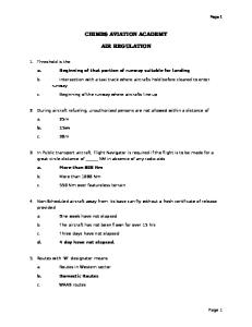Air Regulations DGCA Paper 1