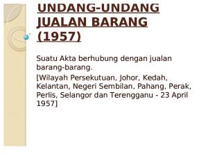 Akta Jualan Barang (1957)