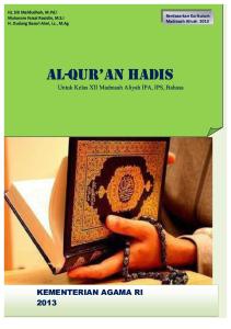 Al-quran Hadis Xii Buku Siswa 2013