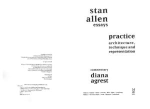 Allen, Stan. Mapping the Unmappable. on Notation